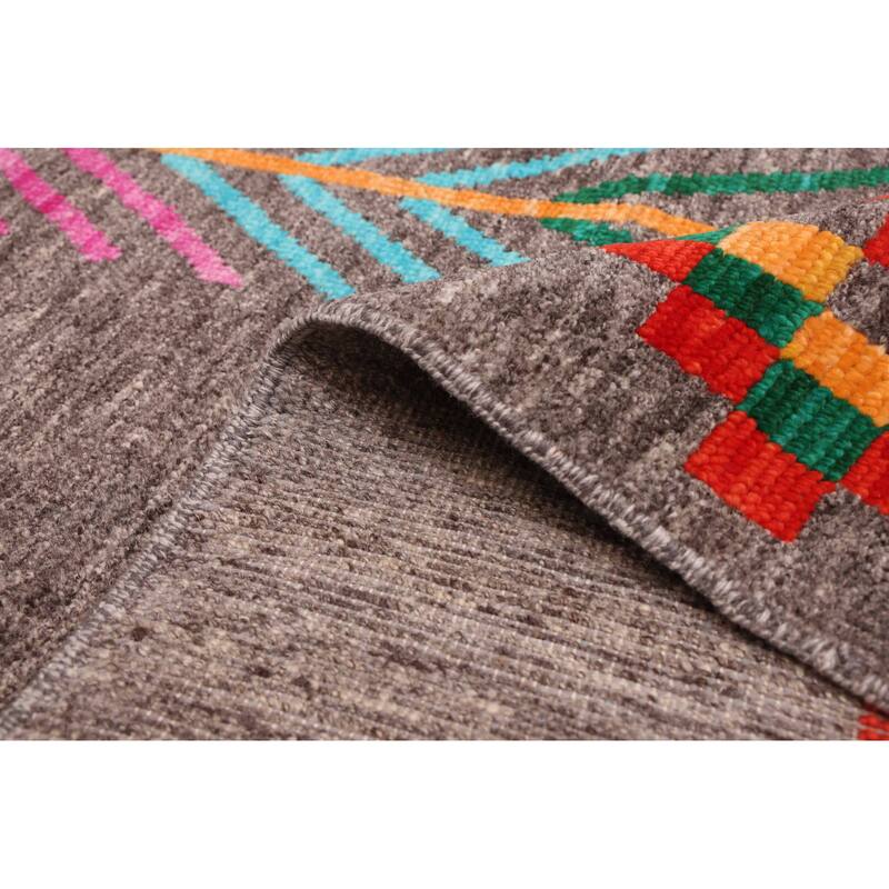 ECARPETGALLERY Hand-knotted Shalimar Dark Grey Wool Rug - 8'9 x 11'10