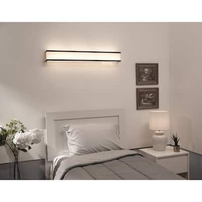 Randolph 50" LED Overbed Wall Light - 50"L x 4"Ext x 4"W x 4.88"H - 50"L x 4"Ext x 4"W x 4.88"H