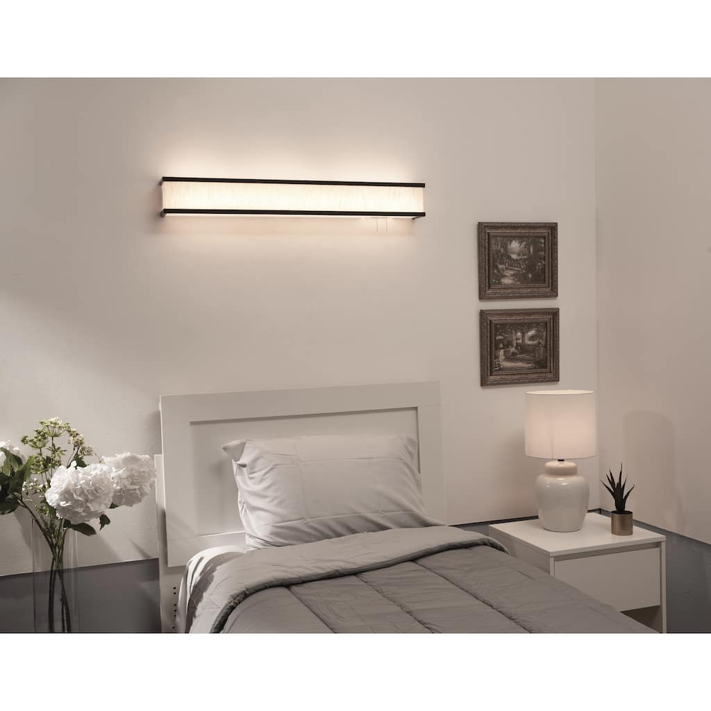 Randolph 50" LED Overbed Wall Light - 50"L x 4"Ext x 4"W x 4.88"H - 50"L x 4"Ext x 4"W x 4.88"H