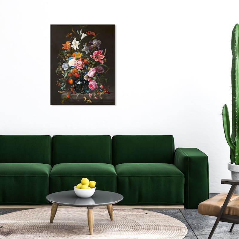 Wynwood Studio Canvas Floral and Botanical Flowers Variety Pink and Traditional Wall Art Canvas Print - 36 x 30