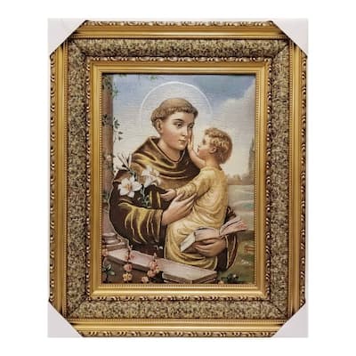 Saint Anthony  Framed Tapestry