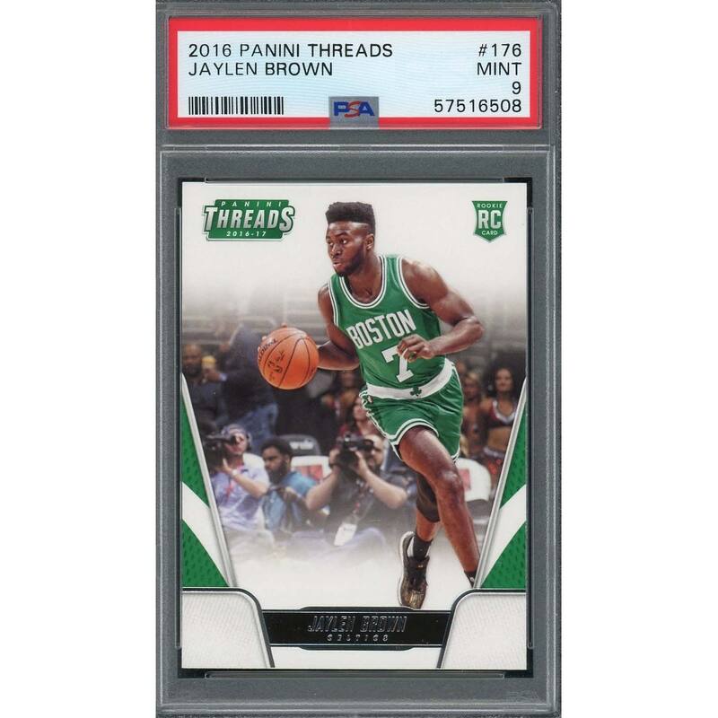 Jaylen Brown 2016 Panini Threads Basketball Rookie Card #176 Graded PSA 9 - 8'6" x 11'6"