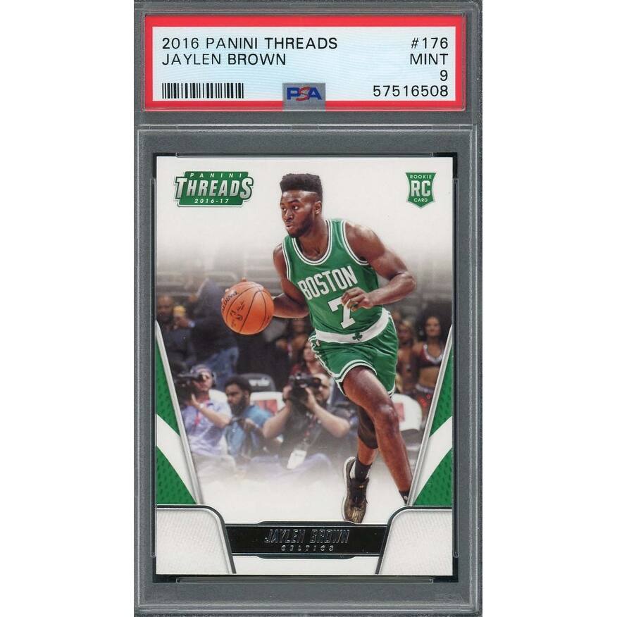 Jaylen Brown 2016 Panini Threads Basketball Rookie Card #176 Graded PSA 9 - 8'6" x 11'6"