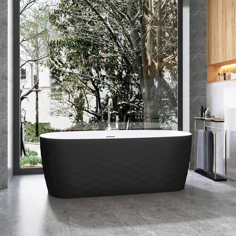 London Freestanding Acrylic Soaking Bathtub