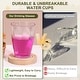 preview thumbnail 6 of 21, Clear Reusable Drinking Glasses Diagonal Texture Plastic Cup