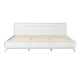 preview thumbnail 30 of 103, Rustic Pine Wood Bed Frame Low-Profile Platform Bed with Panel Headboard Solid Wood Slat Support and Extra Wide Thickened Legs