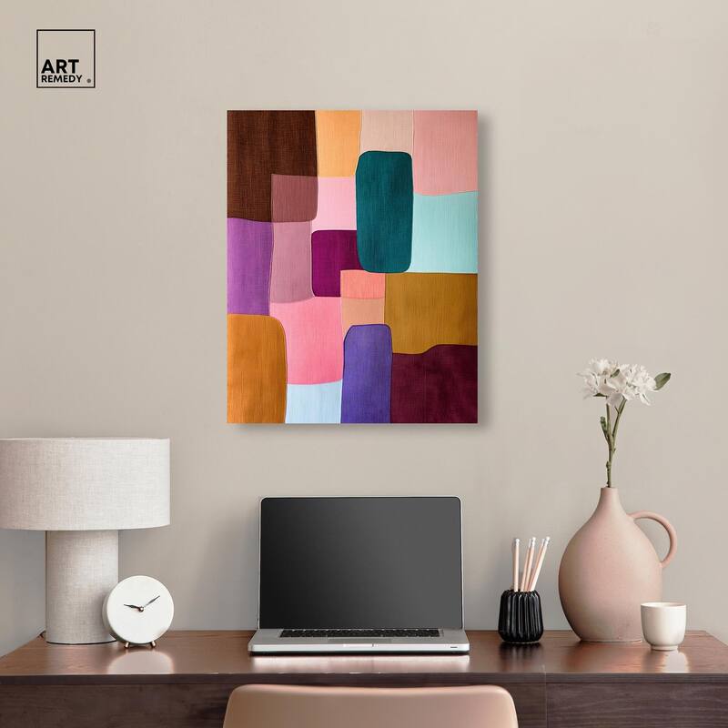 Color Block Cadence II Canvas by Art Remedy, Gallery Wrapped
