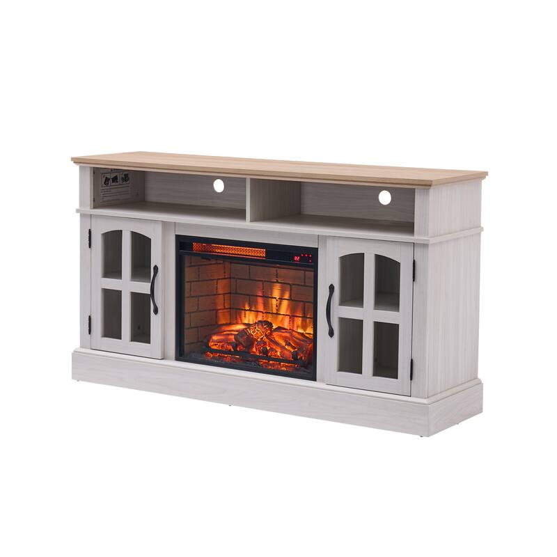 Fireplace TV Stand, Entertainment Center for TVs up to 70 Inch