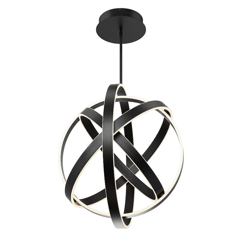 Kinetic LED Adjustable Chandelier 3500K - Black - 28