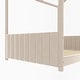 preview thumbnail 8 of 14, Full Velvet House Bed with Wood Frame & Roof