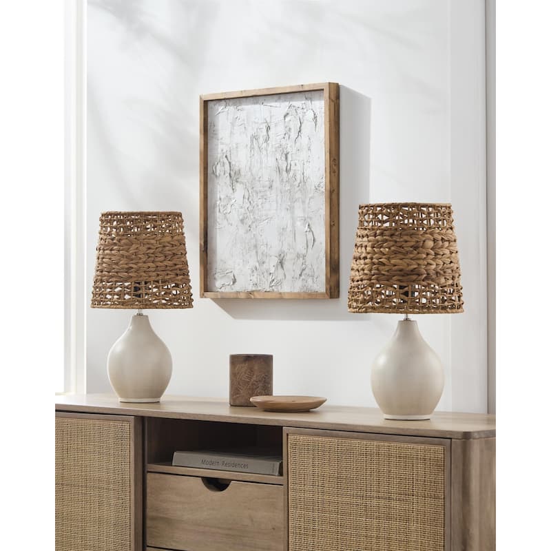 Livabliss Pabu Global Accent Table Lamp (Set of 2) - Cream