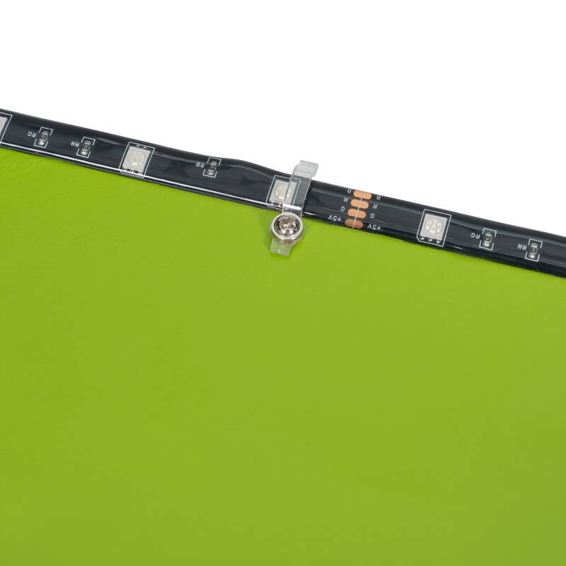 Full Size Wood Bunk Bed with Adjustable Desk, Wardrobe, Storage, and RGB Light in Green