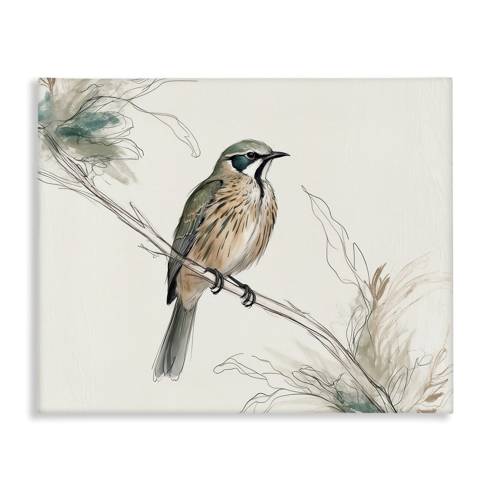 Stupell Illustrated Wildlife Bird Canvas Wall Art Design By LSR Creative Studio