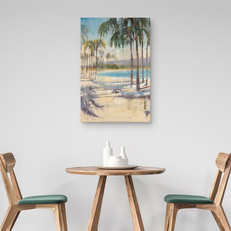 Ocean Palms by Joseph Cates Canvas Art Print