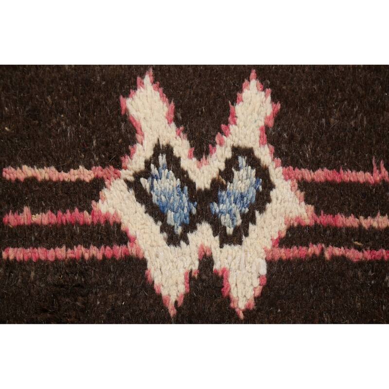 Tribal Geometric Oriental Moroccan Runner Rug Wool Hand-knotted Carpet - 2'0" x 8'10"