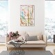 preview thumbnail 53 of 64, Bright Days, Pastel Bright Strokes Modern Gold Canvas Wall Art Print for Living Room