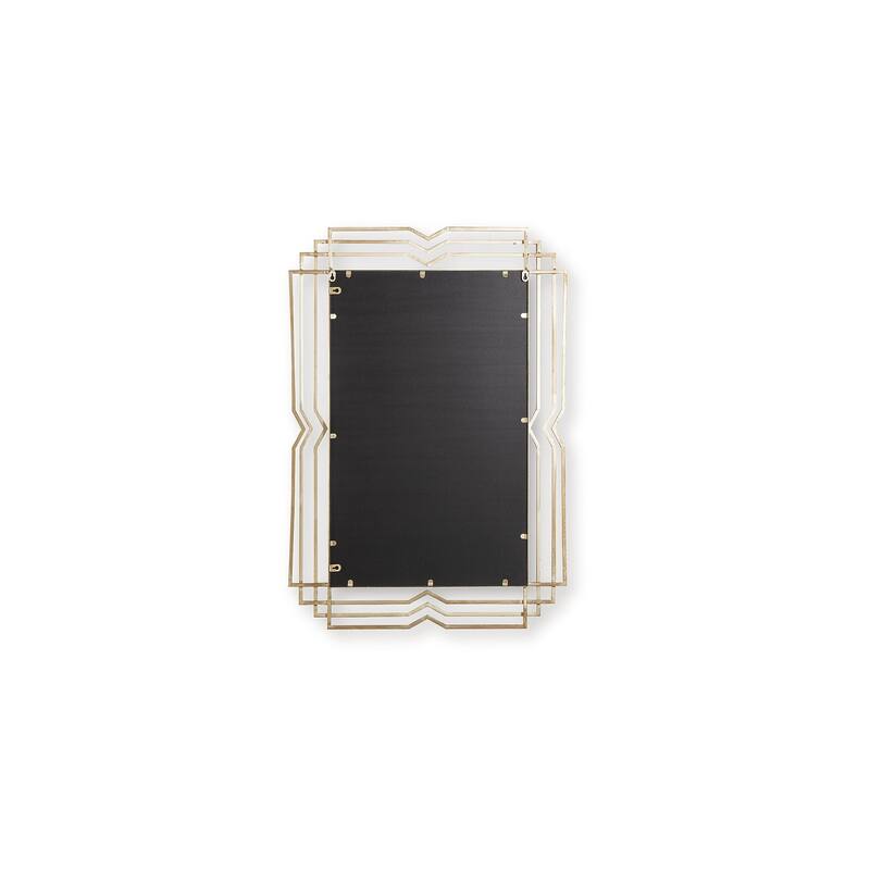 Signature Design by Ashley Claybrook Gold Finish Accent Mirror - 27.5" W x 1.5" D x 39.5" H