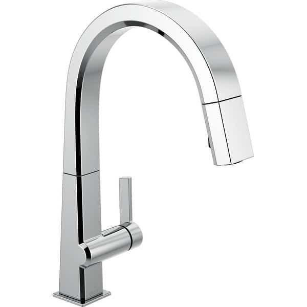 Shop Delta 9193 Dst Pivotal 1 8 Gpm Single Hole Pull Down Kitchen Faucet Overstock 26858221