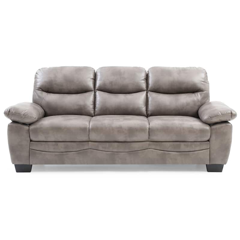 Marta Faux Leather Sofa