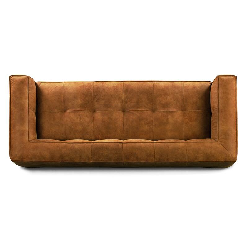 Poly & Bark Capa 92" Sofa - Full Grain Genuine Italian Leather