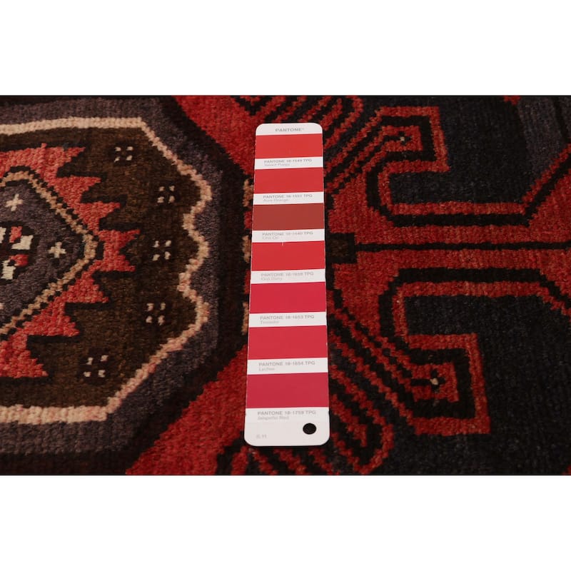 ECARPETGALLERY Hand-knotted Anadol Red Wool Rug - 3'5 x 9'11