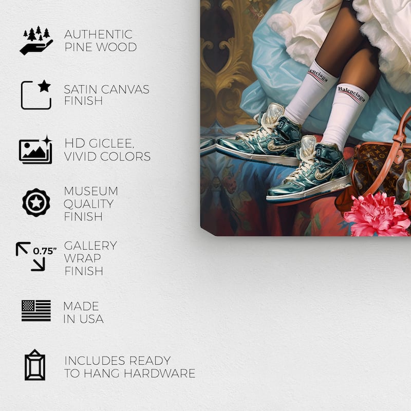Wynwood Studio Canvas Fashion and Glam Self Skin Care White and Ivory Modern & Contemporary Wall Art Canvas Print