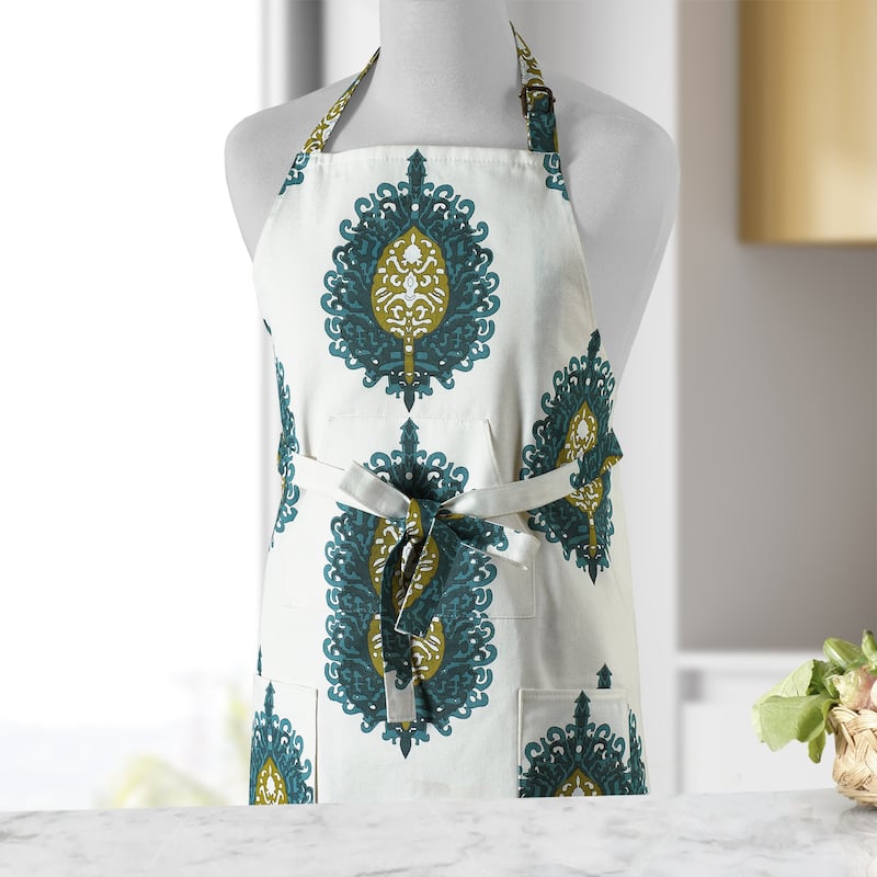 Exclusive Fabrics Mayan Printed Cotton Apron - 27 X 34
