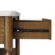 preview thumbnail 17 of 16, Crosley Roselyn Faux Marble Top Sit At Kitchen Island