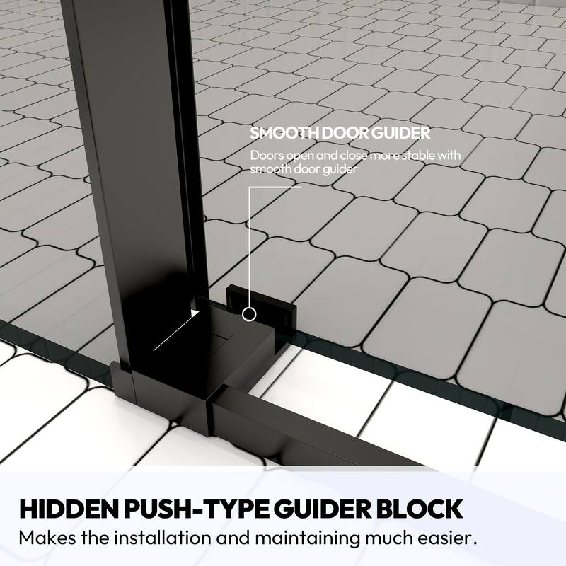 Miseno MSD-ECHA-6878-SS Echarri 78" High x 68" Wide Sliding Semi