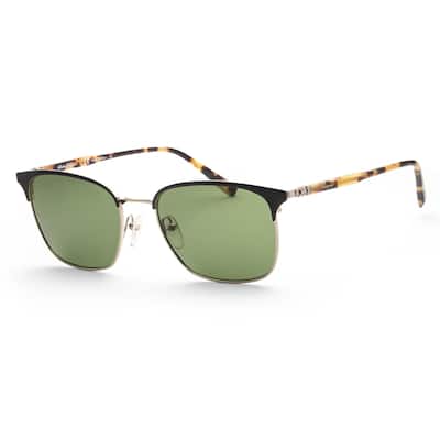 Ferragamo Men's Fashion 54mm Black and Shiny Gold Sunglasses SF180S-017