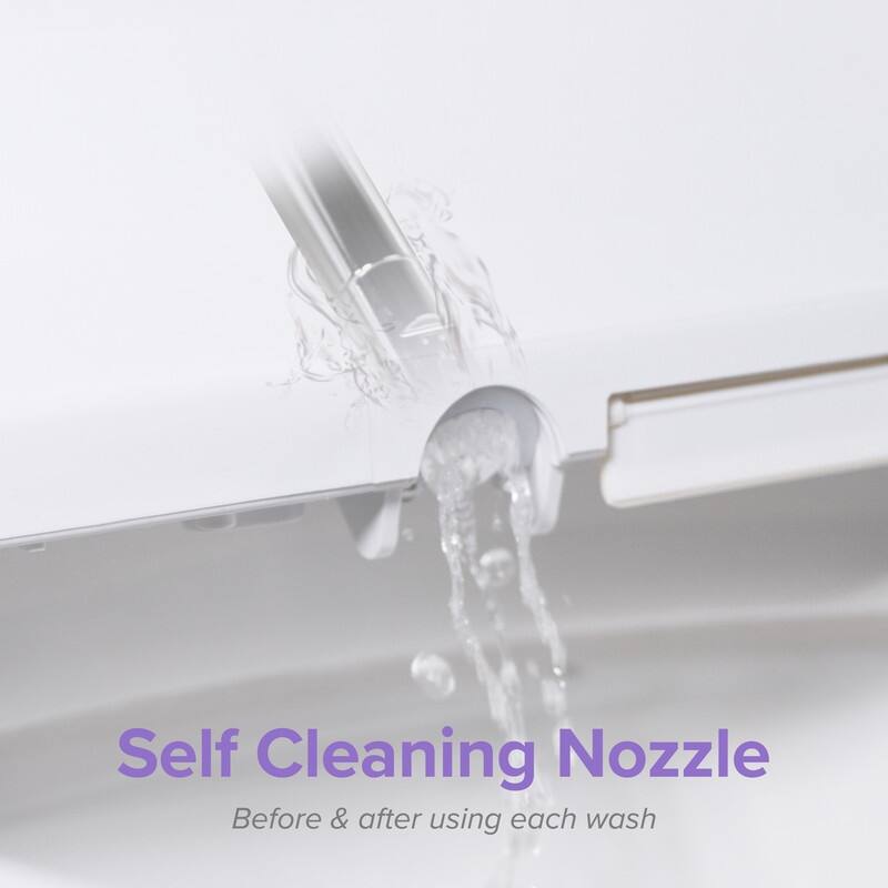 SmartBidet SB-2400 Advanced Electric Bidet Seat for Elongated or Round Toilets