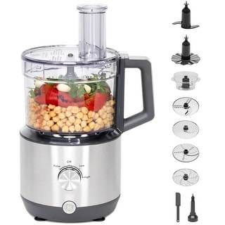 GE 12-Cup Food Processor with Accessories