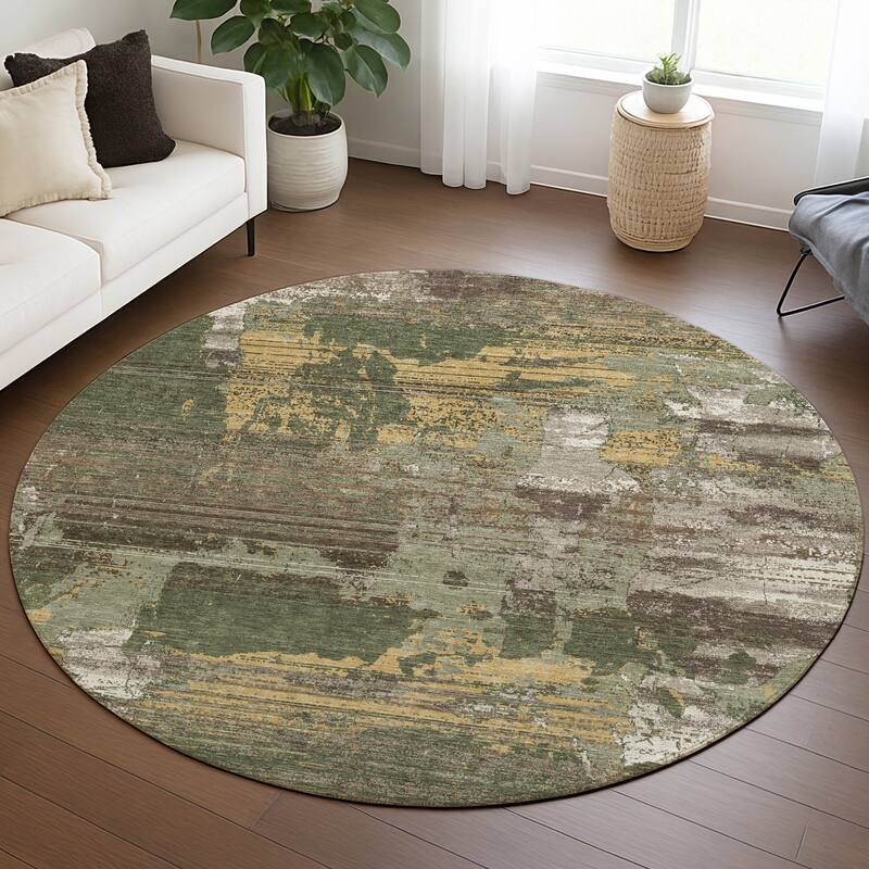Machine Washable Indoor/ Outdoor Chic Veta Chantille Rug