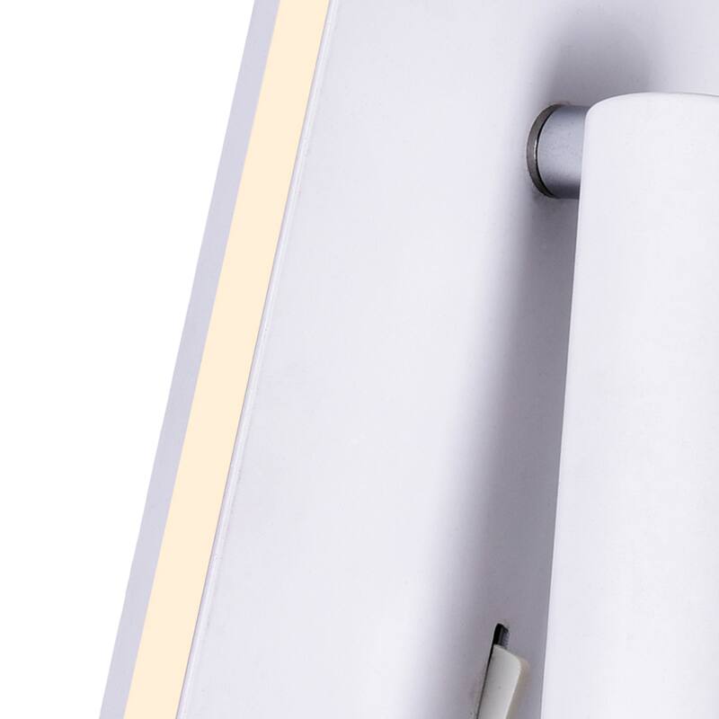 Private I LED Sconce With Matte White Finish - Matte White