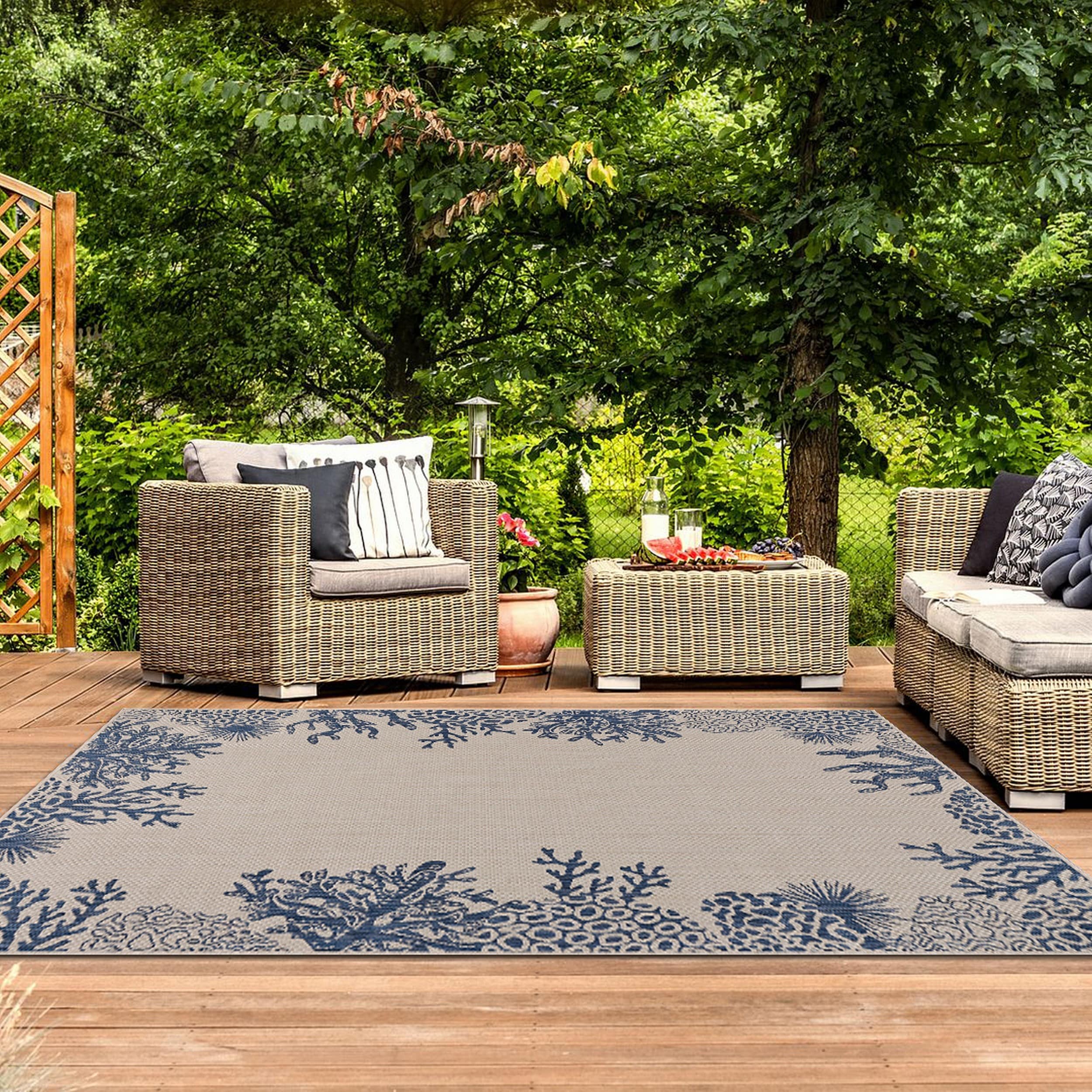 Coastal outdoor deals rugs