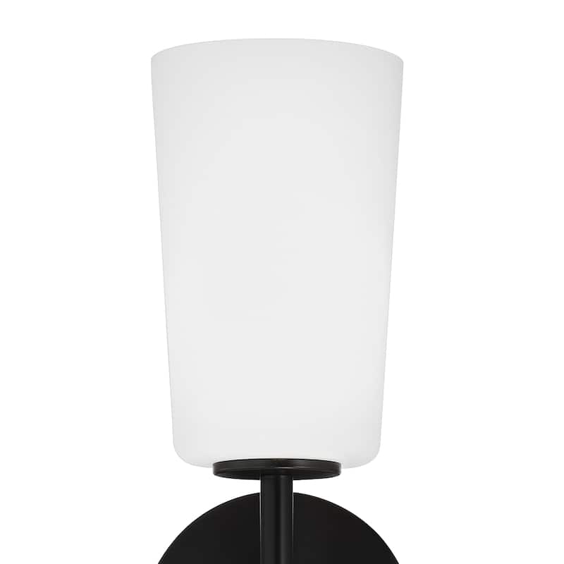 Colton 1 Light Black Wall Mount - 5.50'' W x 13.25'' H