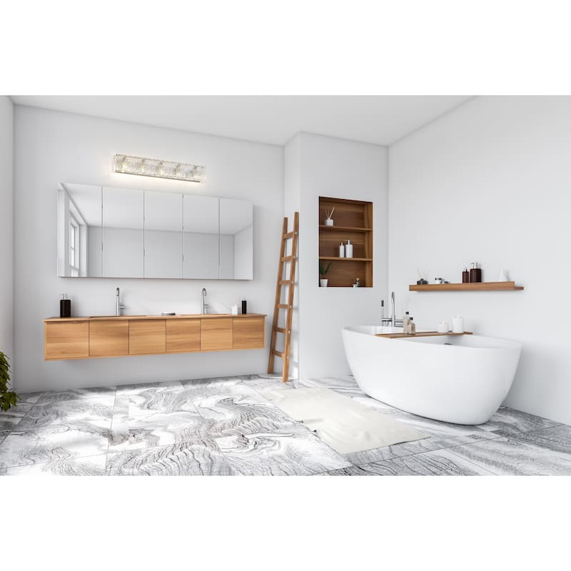 Z-Lite Glacier 5 Light Vanity - Chrome