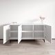 preview thumbnail 8 of 16, Meble Furniture Pafos 60-inch Modern Matte Sideboard Buffet with 3D Geometric Door Design