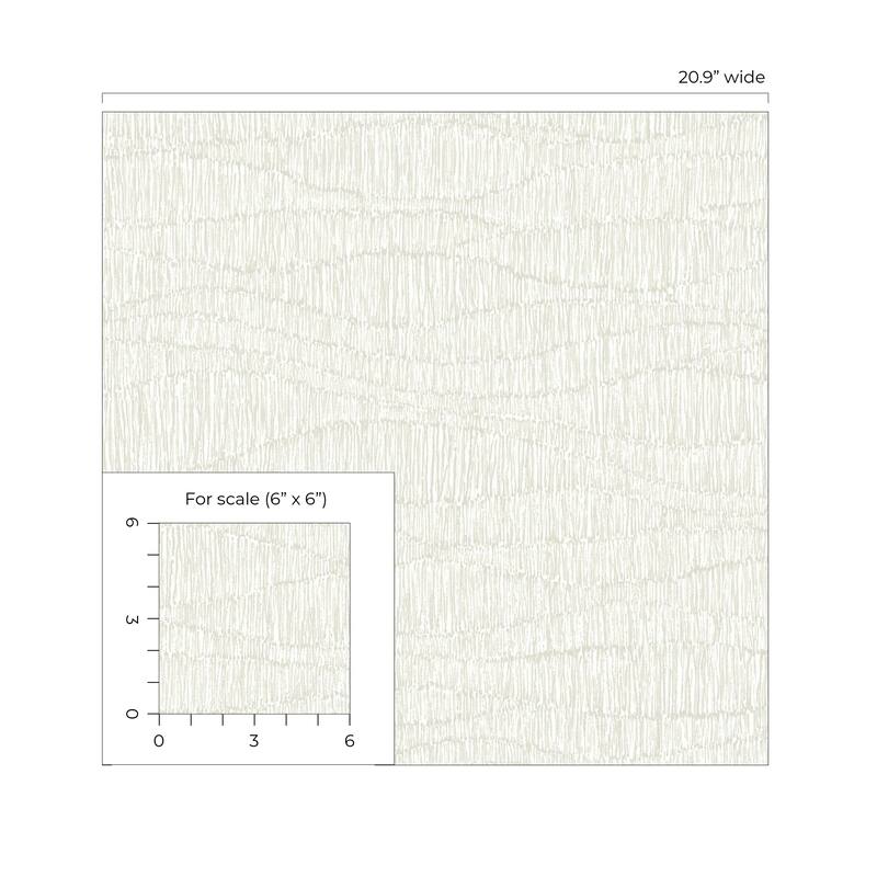 Seabrook Designs Tatiana Waves Non-Woven Unpasted Wallpaper