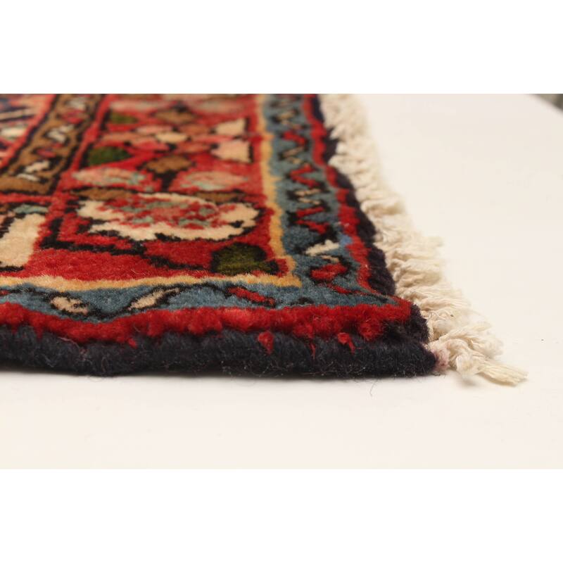 ECARPETGALLERY Hand-knotted Andelz Navy Wool Rug - 3'7 x 8'4