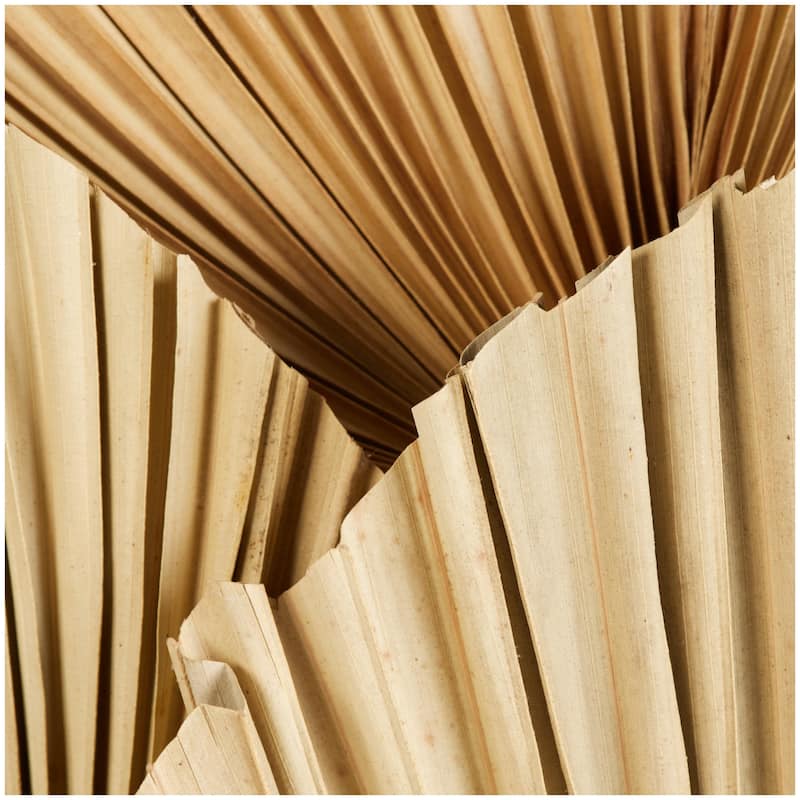 Metal Leaf Layered Home Wall Decor with Palm Leave Accents - Brown - Roche River Decor