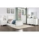preview thumbnail 1 of 6, Furniture of America Wynter Modern 6-Piece White Wood Kid's Platform Bedroom Set Full