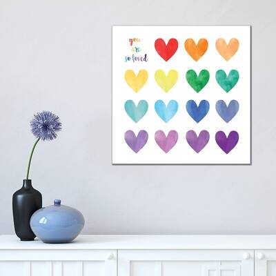 iCanvas "Hearts" by Erin Clark Canvas Print
