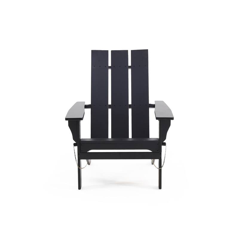 FOLDABLE ADIRONDACK CHAIR with Durable Wooden Frame, Perfect for Indoor and Outdoor