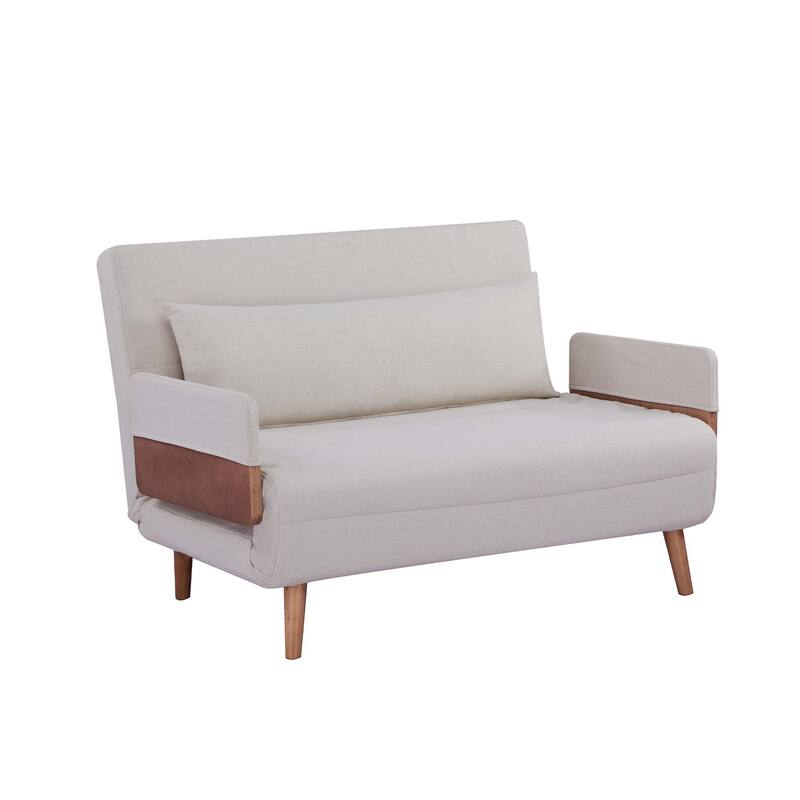 TRIO Extra Wide 3-in-1 Loveseat Folding Sofa Bed - Converts to Bed in 10s, 3-Position Adjustable Backrest
