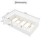 preview thumbnail 5 of 68, Twin Size Low-Profile Floor Bed Frame Toddler Montessori Floor Bed with Door and Fence - Available with or without Slats