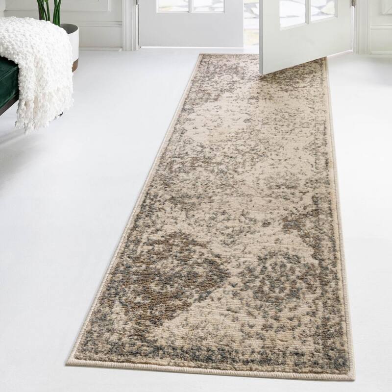 Contemporary Daisy Collection Area Rug