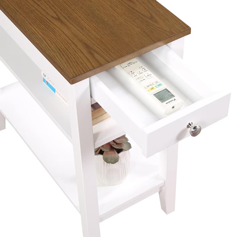 Convenience Concepts American Heritage 1 Drawer Chairside End Table with Shelves