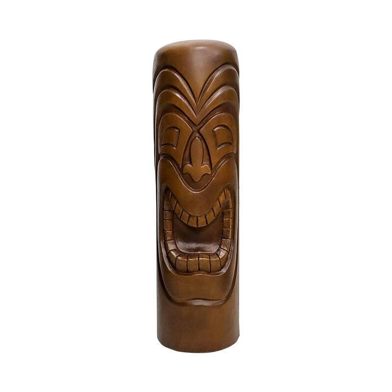 Tiki Head Garden Decor, Garden Sculptures & Statues Totem Pole