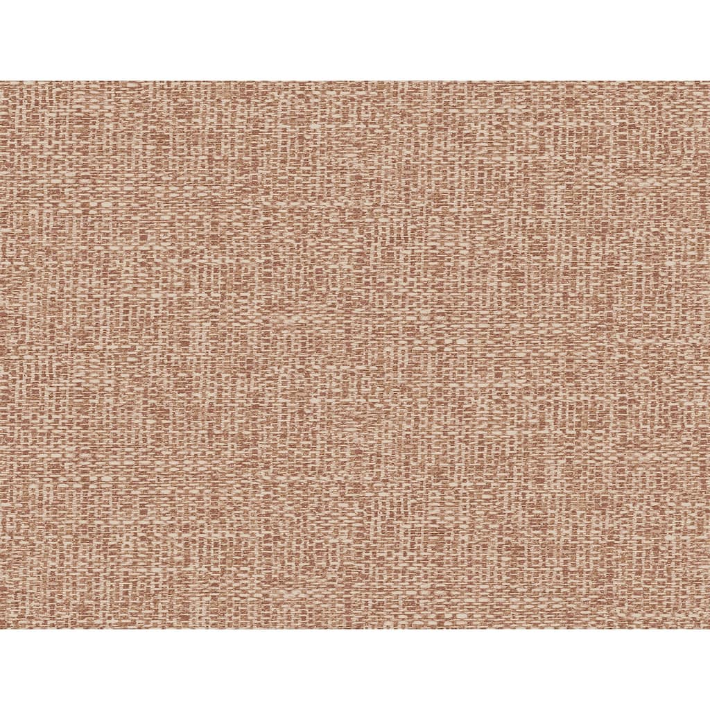 A-Street Prints Snuggle Coral Woven Texture Wallpaper